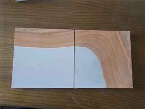 New Stone Double Colour Sandstone Cube Stone & Pavers