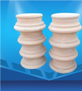 Yellow Sandstone Column Base,Outdoor Sandstone,Dimension Sandstone Column