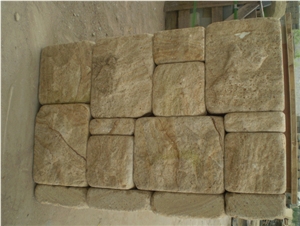 Yellow Sandstone,Natural Stone,China Stone,Sandstone Cube Stone