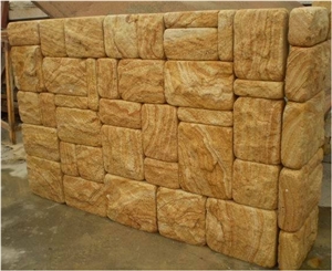 Yellow Sandstone,Paving Stone,Cube Stone & Pavers