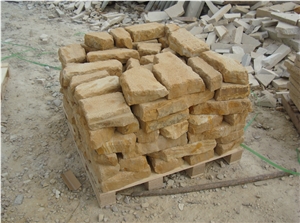 Yellow Wooden Sandstone,Sandstone Mosaic,Sandstone Embossments