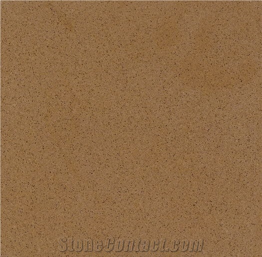 Pure Brown Quartz Stone for Countertops