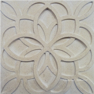 China Beige Natural Limestone 3d Wall Panels Modern Design