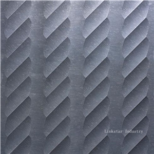 China Black Quartzite Decorativel Stone 3d Feature Wall Art Panels Design