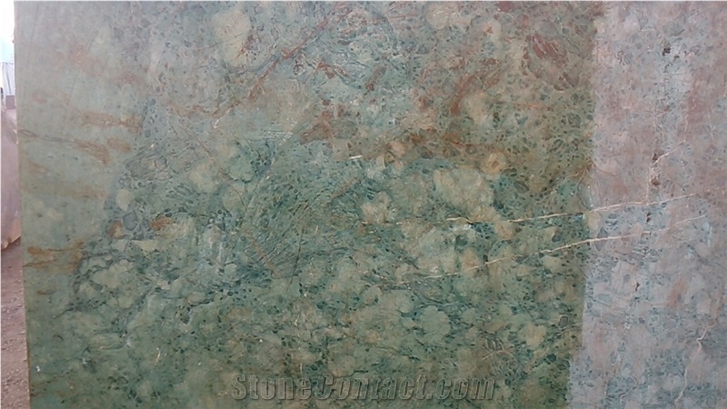 Iran Green Granite with Red Veins