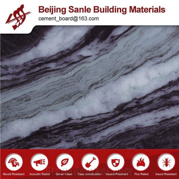 Luxurious Multi-Color Vivid Texture Imitation Fiber Cement Board Tiles & Slabs