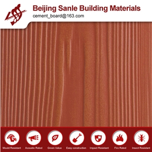 Multi-Color Waterproof Wood Grain Imitation Fiber Cement Siding Panels
