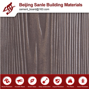 Multi-Color Waterproof Wood Grain Imitation Fiber Cement Siding Panels