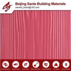 Multi-Color Waterproof Wood Grain Imitation Fiber Cement Siding Panels