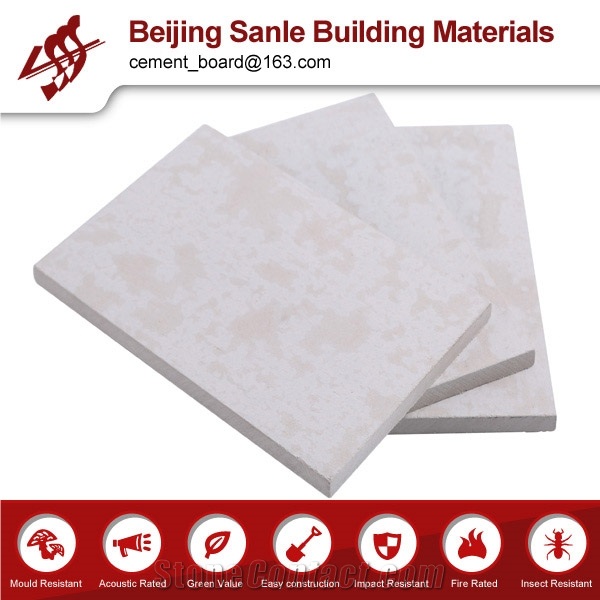 On Promotion White Color Fiber Cement Calcium Silicate Panel for Wall Partition and Ceiling