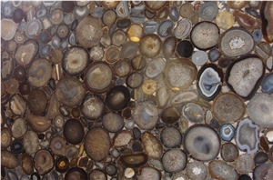 Black Banded Agate Semiprecious Stone