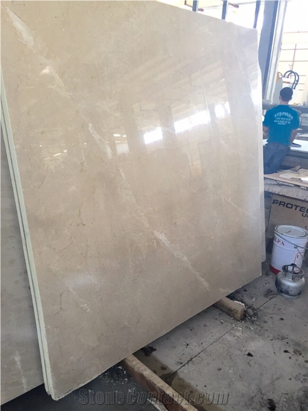Turcomer Beige Marble Blocks, Levadia Beige Marble Blocks