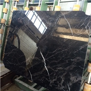 Turcomer Black Marble Blocks, Black and White Sardegna Marble Blocks