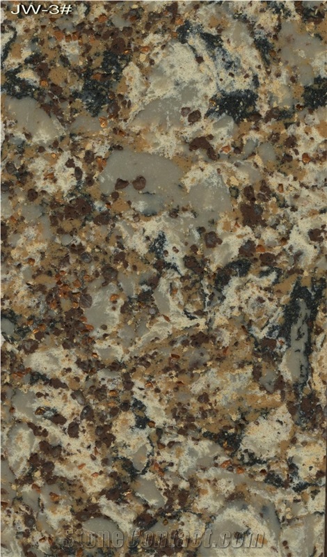 China Brown Quartz Stone Tiles & Slabs