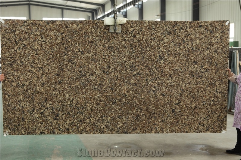 China Brown Quartz Stone Tiles & Slabs