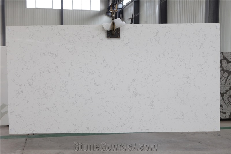 China White Quartz Stone Countertops Surface Slabs