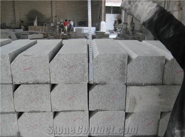 Stone Granite Table, White Natanz Granite Iran Kerbstone
