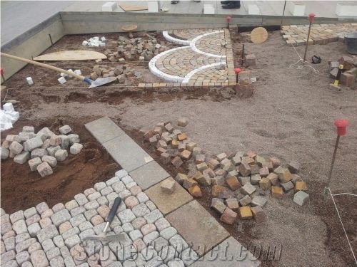 Gradina Grigio Granite Cube Stone, Cobble Stone