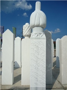White Marble Muslim Gravestones