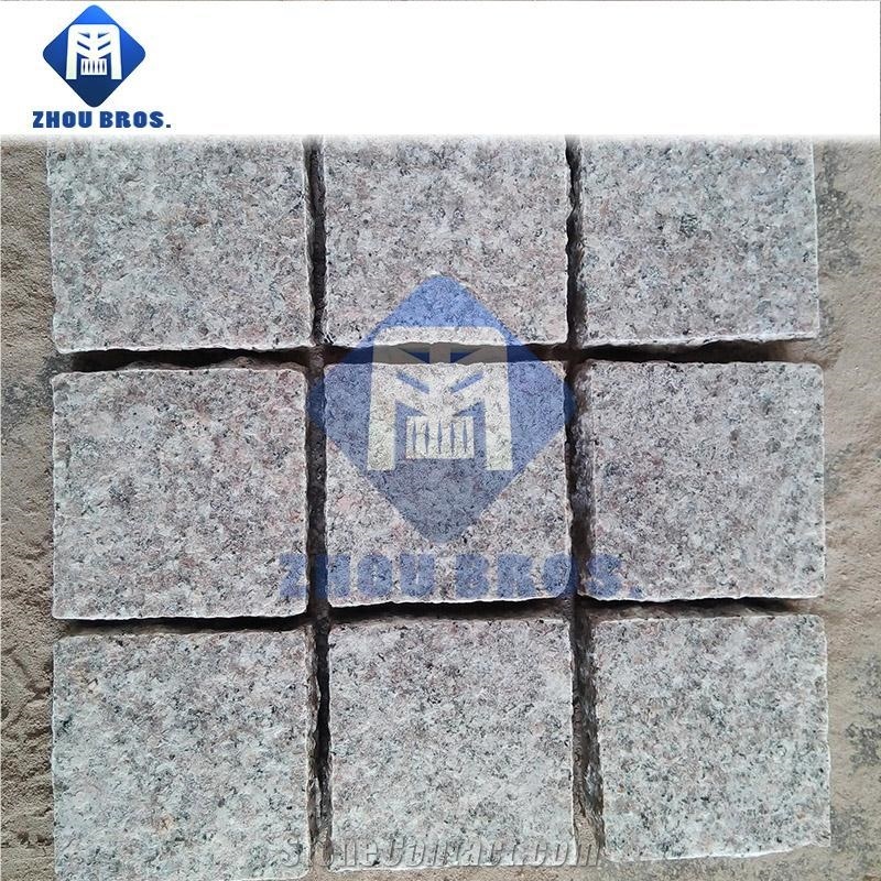 Cherry Flower Red Granite/ China G636 Pink Granite Cube Stone for Landscape