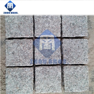 Cherry Flower Red Granite/ China G636 Pink Granite Cube Stone for Landscape