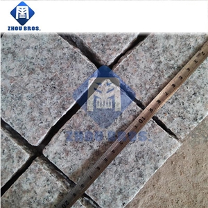 Cherry Flower Red Granite/ China G636 Pink Granite Cube Stone for Landscape