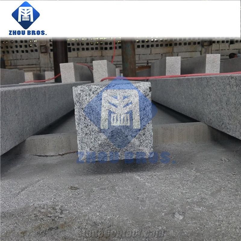 China Grey Granite G603, Natural Stone, Flamed Railings Handrail Balustrades, Baluster