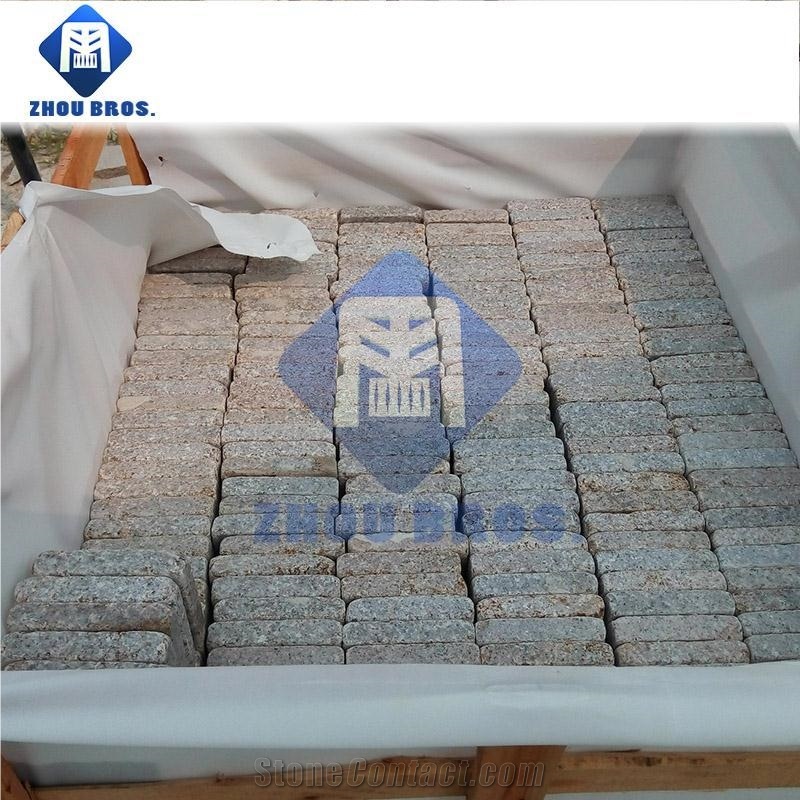 Flamed Yellow Granite G682/G3582 Rolling Stone/Cube Stone,G1682,G 682,Rusty Yellow,Giallo Rusty,Yellow Rust Granite,Desert Gold,Giallo Fantasia,Giallo Ming,Ming Gold,Giallo Padang