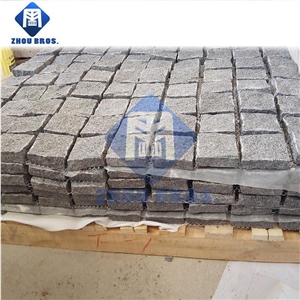 Naturel Granite Stone G654/G3504 Sesame Grey Cube Stone for Paving Road
