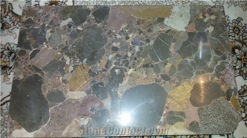 Dark Green Emperador Marble Tiles & Slabs Iran