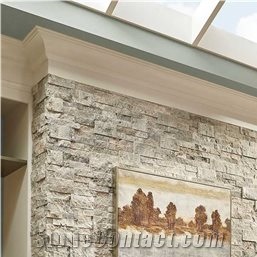 Hd Silver Panel( Not Filed), Afyon Silver Travertine Mosaic