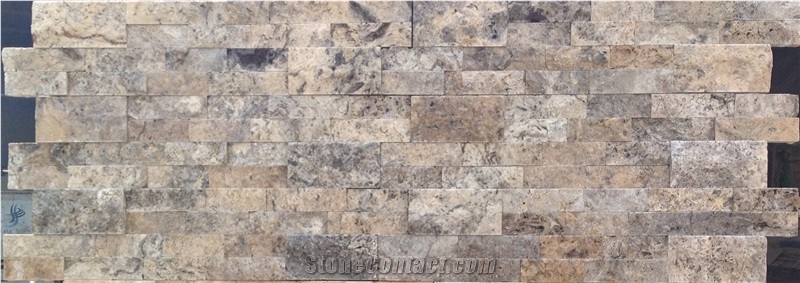 Hd Silver Panel( Not Filed), Afyon Silver Travertine Mosaic