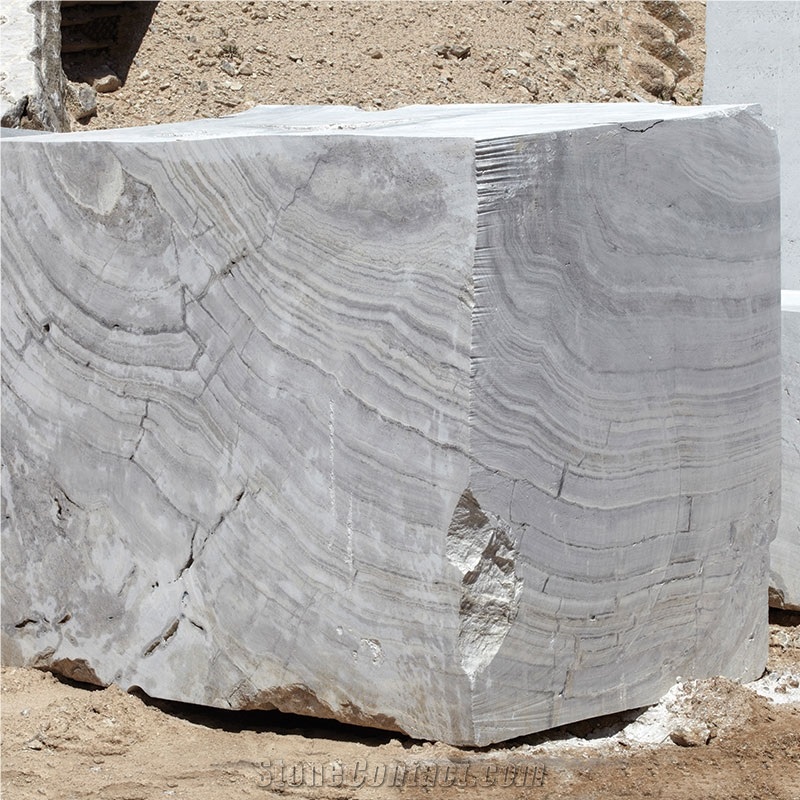 Fantastic Silver Travertine Blocks