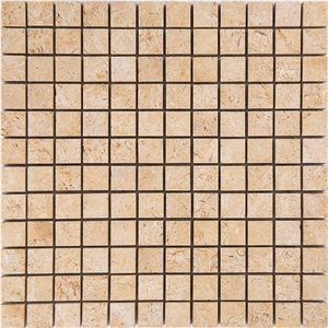 Seabed Gold Limestone Honed Mosaic Seabed Gold Limestone Honed Mosaic