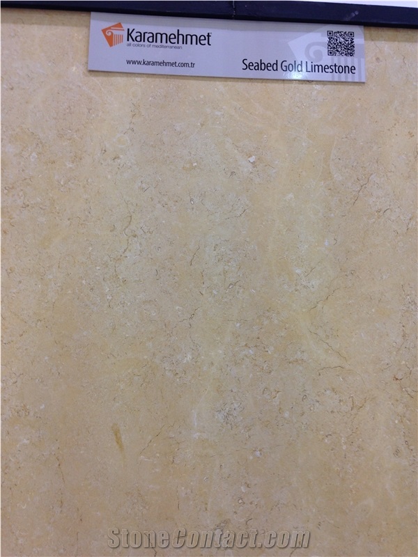 Seabed Gold Limestone Slabs, Tiles