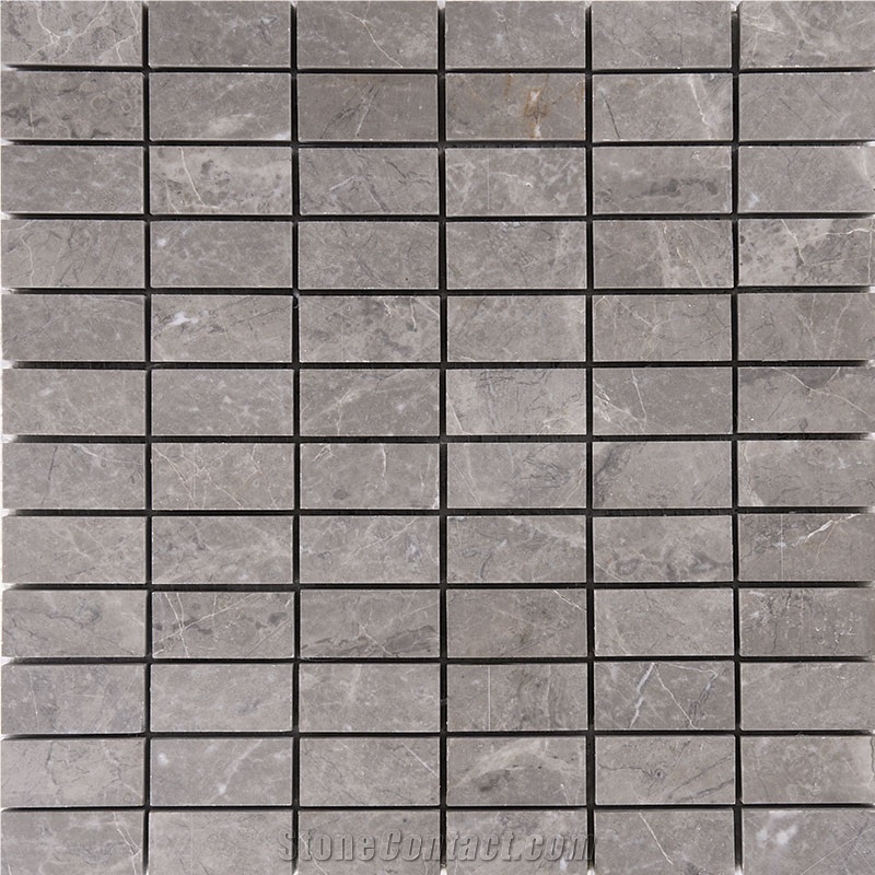 Zebra Grey Marble Mosaic