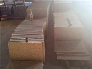 Golden Yellow Granite Wall Cladding Tile & Slab
