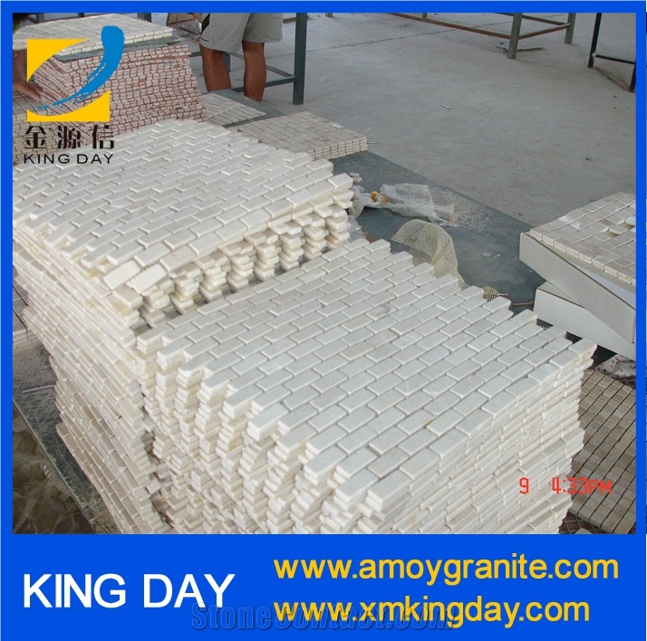 China Beige Crema Marfil Marble Mosaic Tile 30x30