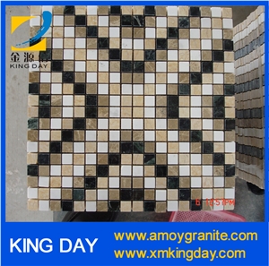 China Multicolor Marble Round Mosaic Medallions