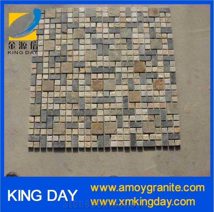 Grey Slate Mosaic,Natural Slate