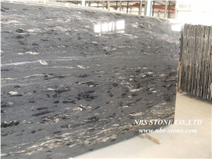 Black Cosmic Granite Tiles & Slabs, Brazilian Black Granite