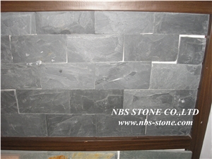 China Black Granite Mushroom Stone Wall Cladding, Chinese Natural Cultured Stone
