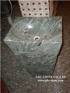 China Green Granite Bathroom Countertops, Dragon Painting Work Tops