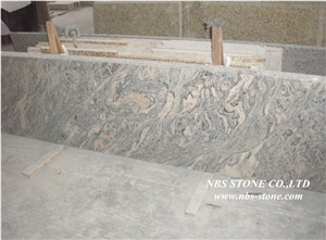 China Juparana Colombo Granite Countertop,Kitchen Desk Tops