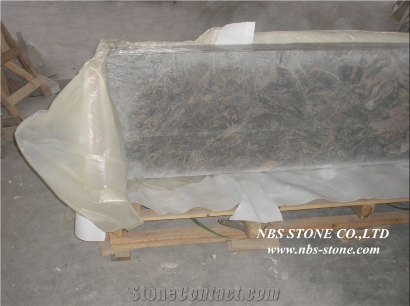 China Juparana Colombo Granite Countertop,Kitchen Desk Tops