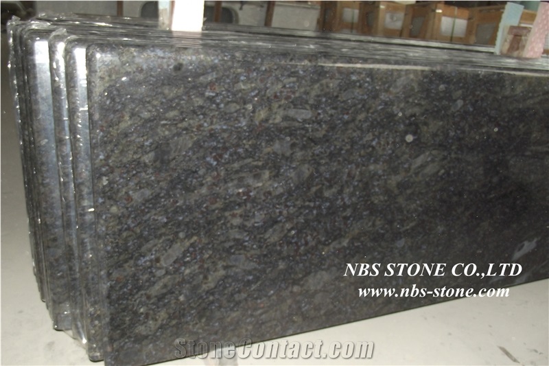 China Neimeng Butterfly Blue Granite Kitchen Countertop