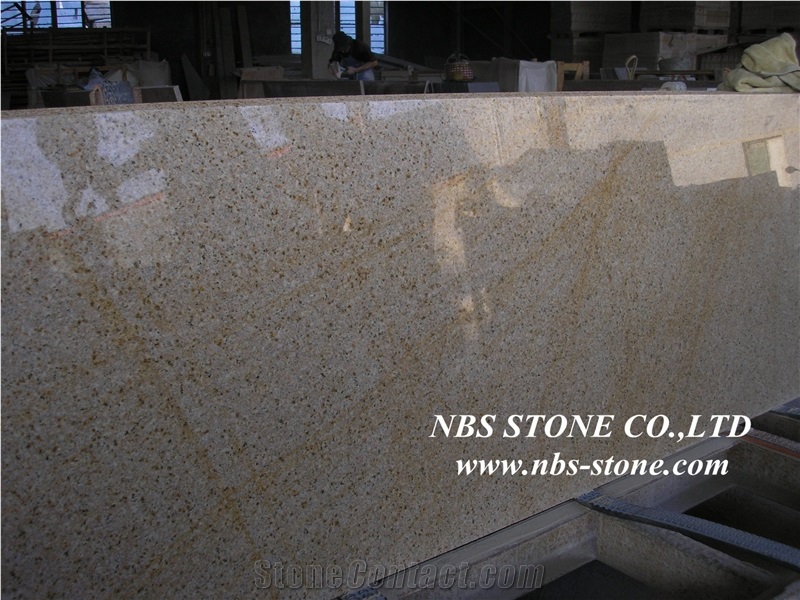 G682 Granite Kitchen Countertop,Yellow Polished Kitchen Countertop&Worktops