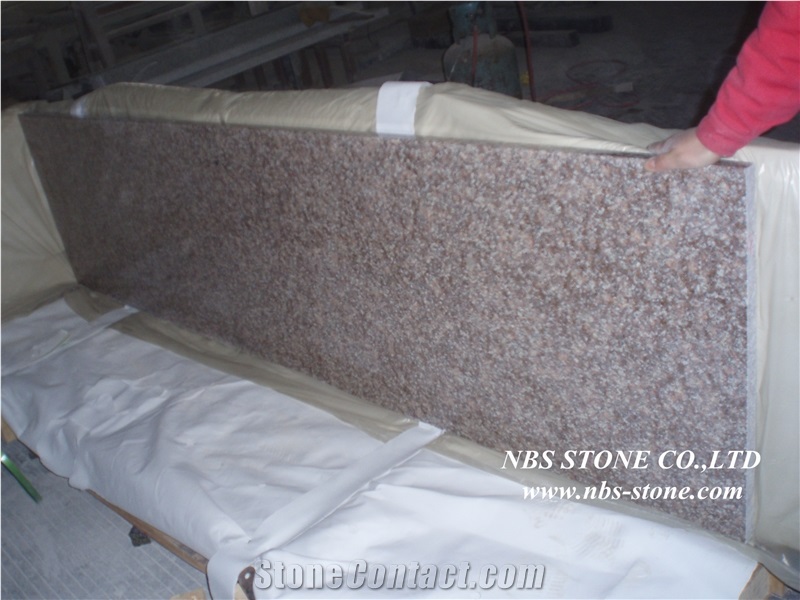 G687 Granite,Polished,Gutian Peach Red Kitchen Countertops