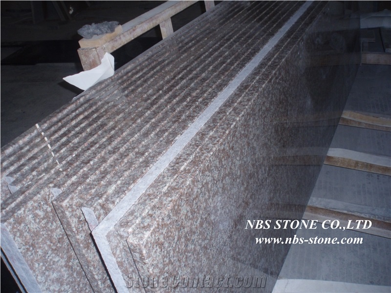G687 Granite,Polished,Gutian Peach Red Kitchen Countertops