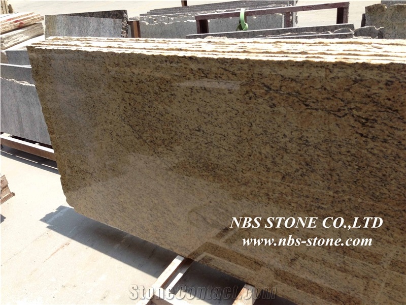 Giallo Cecilia Dark Granite Slabs&Tile,Brazil Yellow Granite Tiles